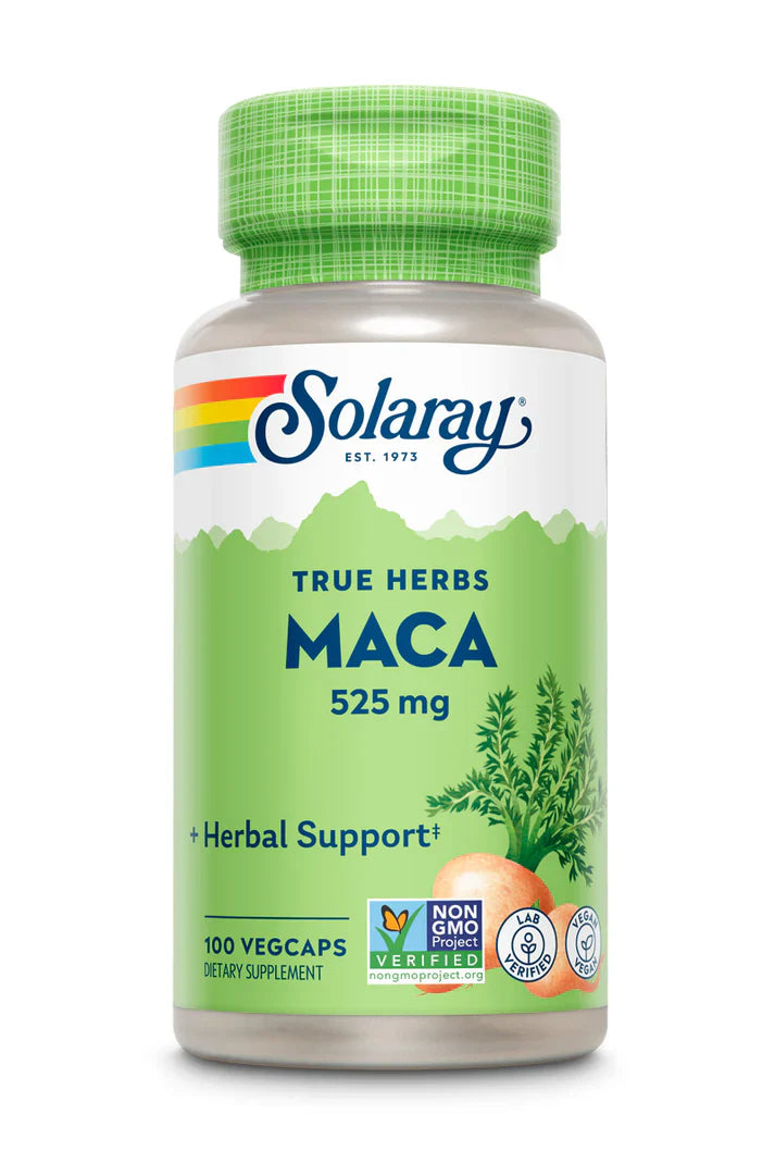 Solaray Maca Root 525 mg 100 VegCaps, supplement