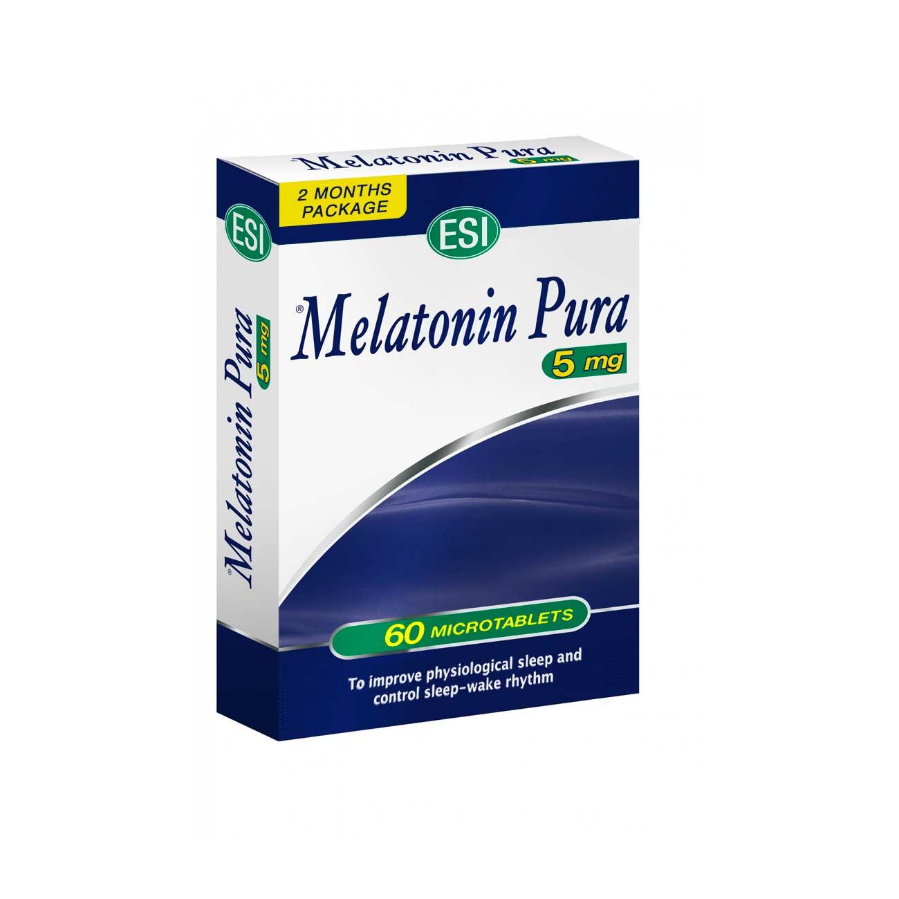 Melatonin Pura 5mg by ESI, supplement
