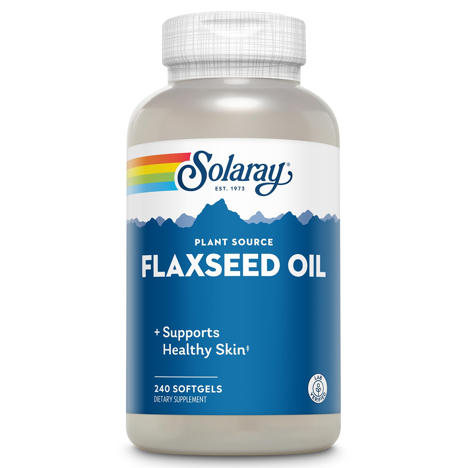 Solaray Flaxseed Oil 1000 mg 100 Softgels, supplement