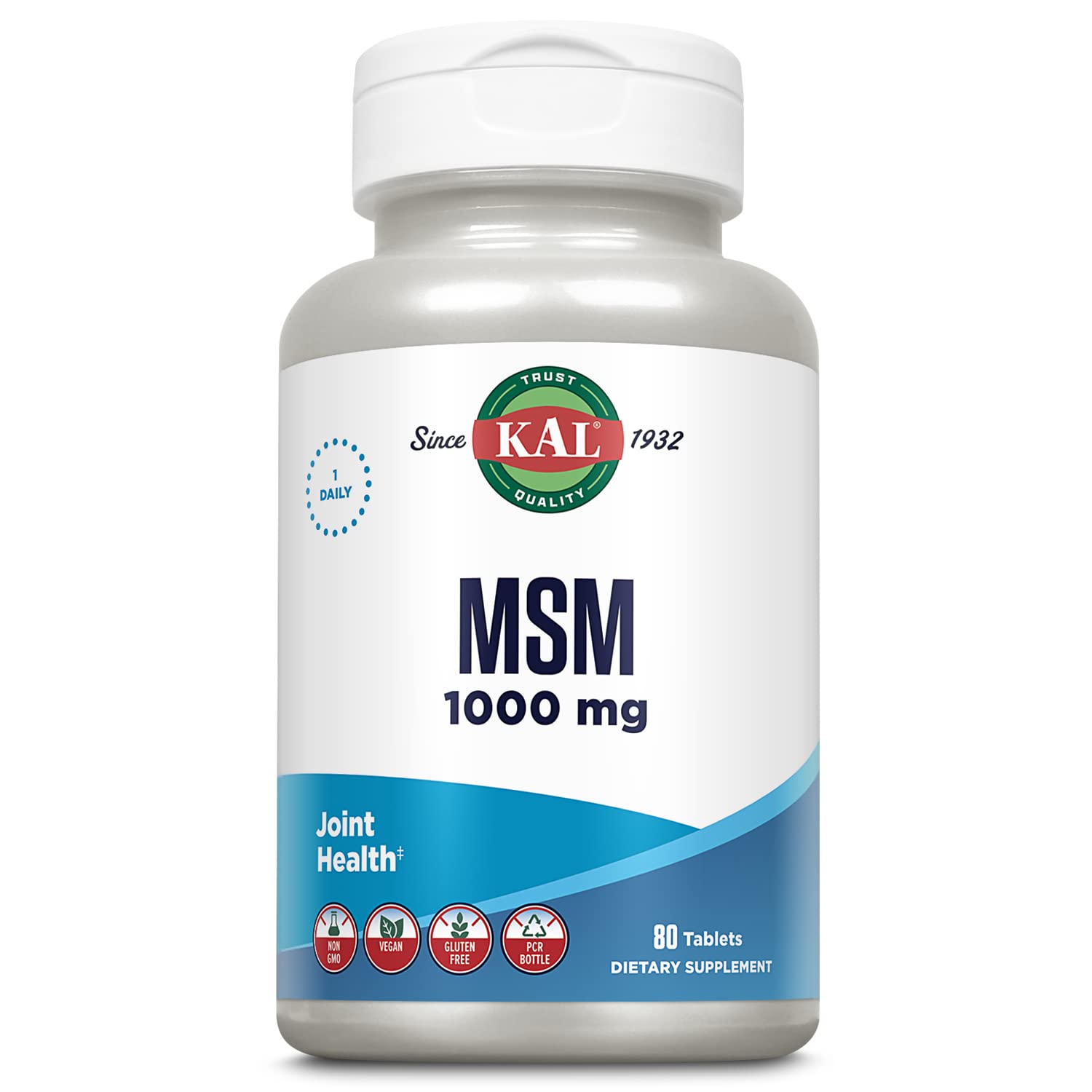 Solaray Kal MSM 1000 mg 80 Caps, supplement