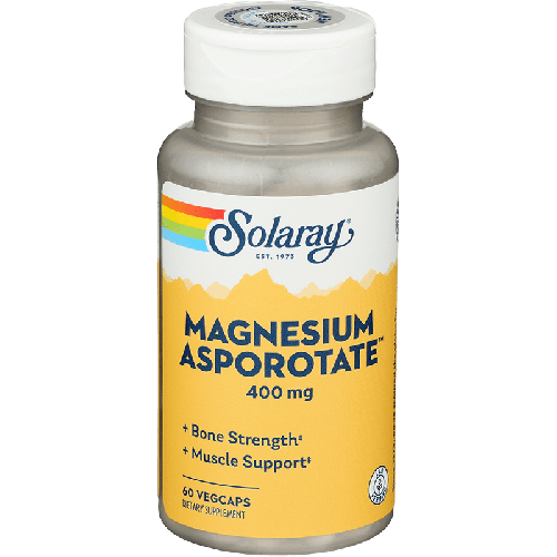 Solaray Magnesium Asporotate 400 mg 60 VegCaps, supplement