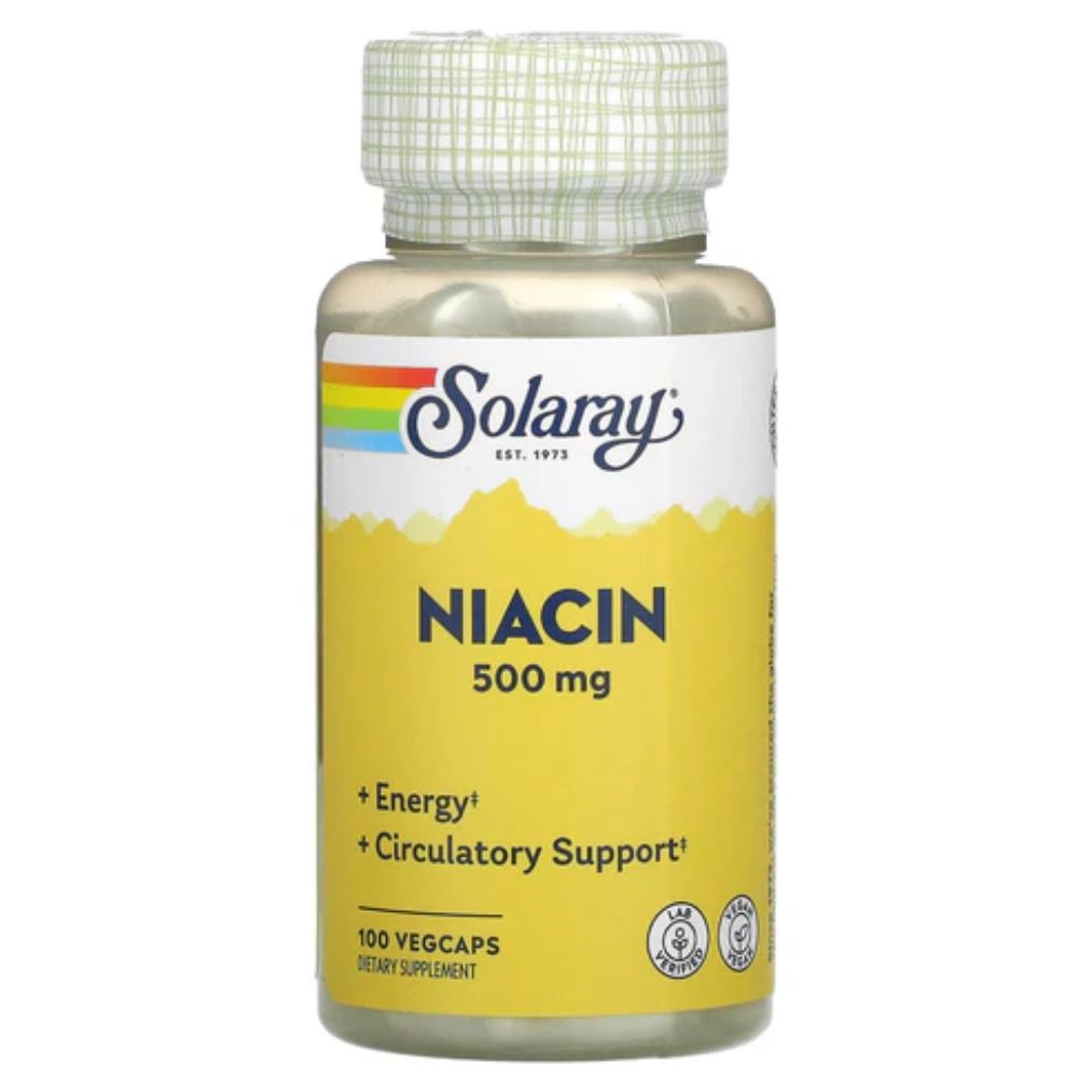 Solaray Niacinamide 500 mg 100 VegCaps, supplement