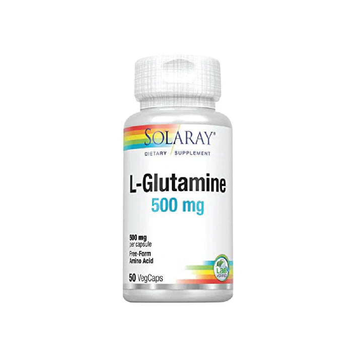 Solaray L‑Glutamine 500 mg VegCaps, supplement