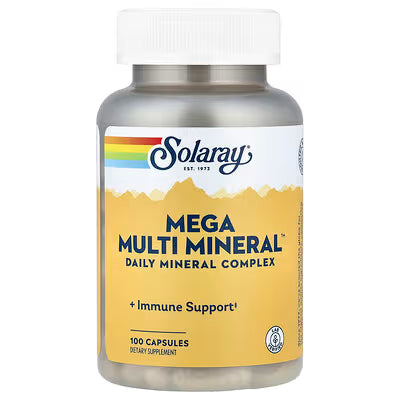 Solaray Mega Multi Mineral 100 Caps