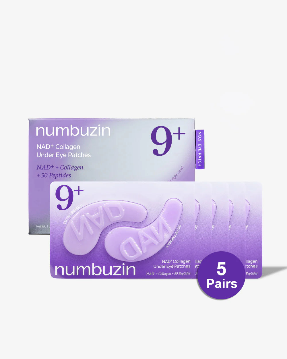 No.9 NAD+ Collagen Under Eye Patches (5 Pairs)