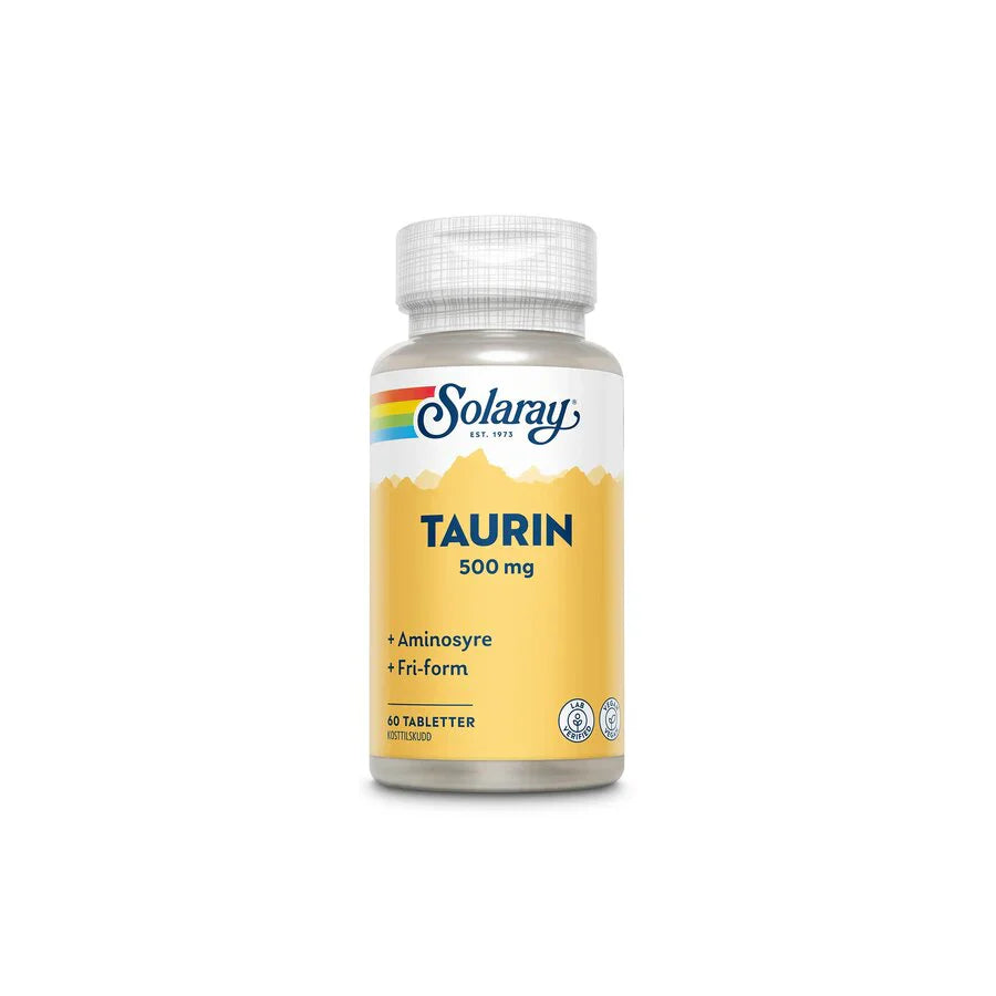 Solaray Taurine 500 mg 100 Caps, supplement
