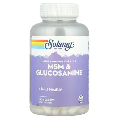 Solaray MSM & Glucosamine 180 Caps, supplement
