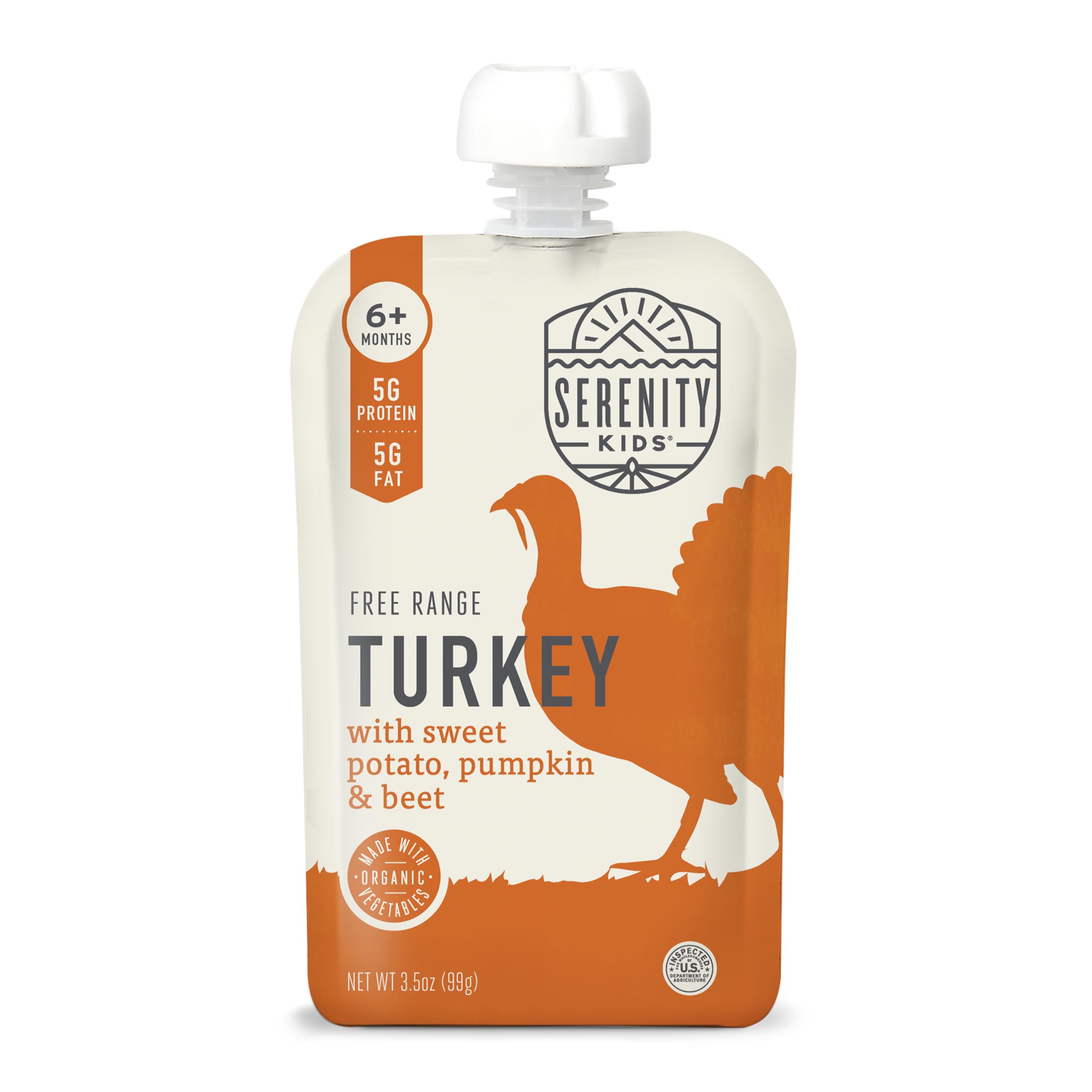 Free Range Turkey with Sweet Potatoes, Pumpkin & Beets Pouch - Serenity Kids