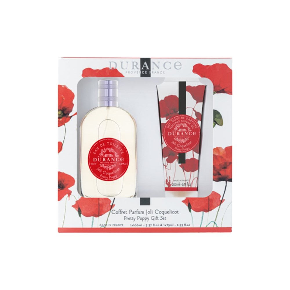 coffret parfum joli coquelicot avec gel douche