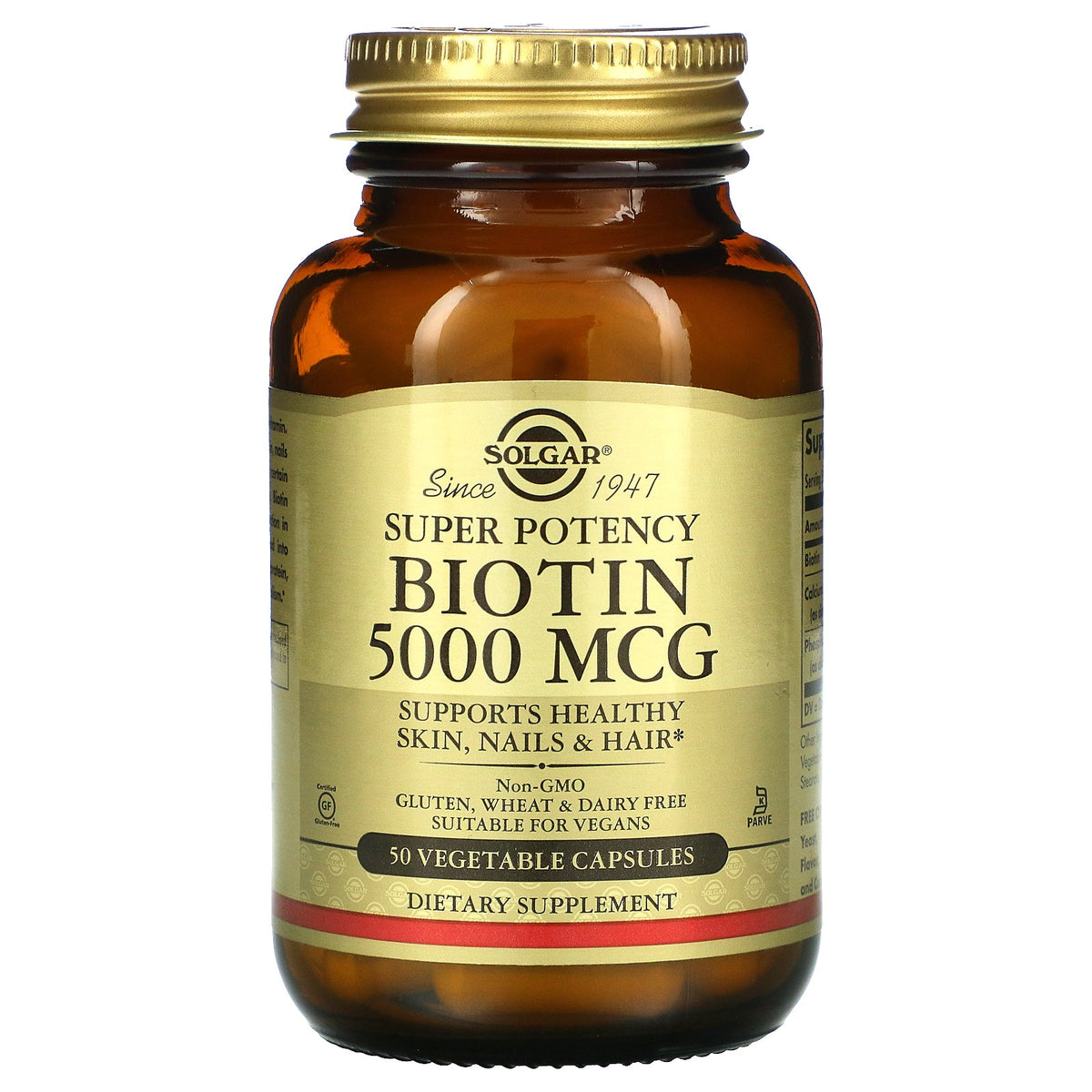 Solgar Biotine 5000 Mcg 50cap, supplement