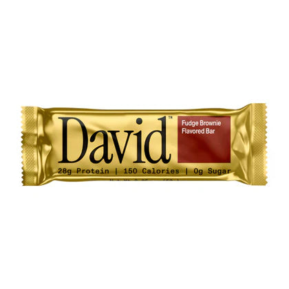 Fudge Brownie Protein Bar by David, healthy food product