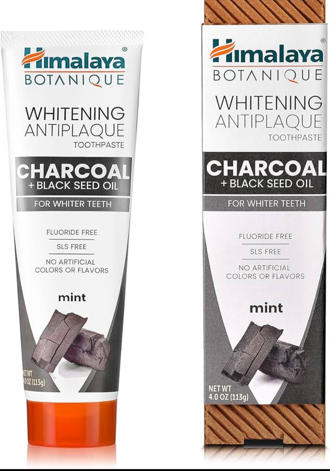 Whitening Antiplaque Toothpaste with Charcoal and Black Seed Oil