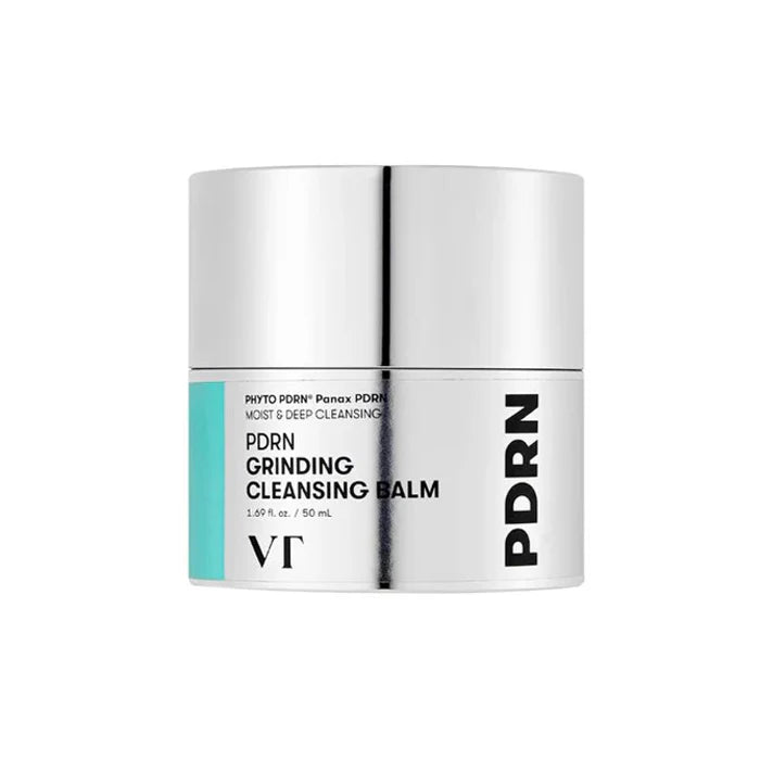 PDRN Grinding Cleansing Balm jar on a white background