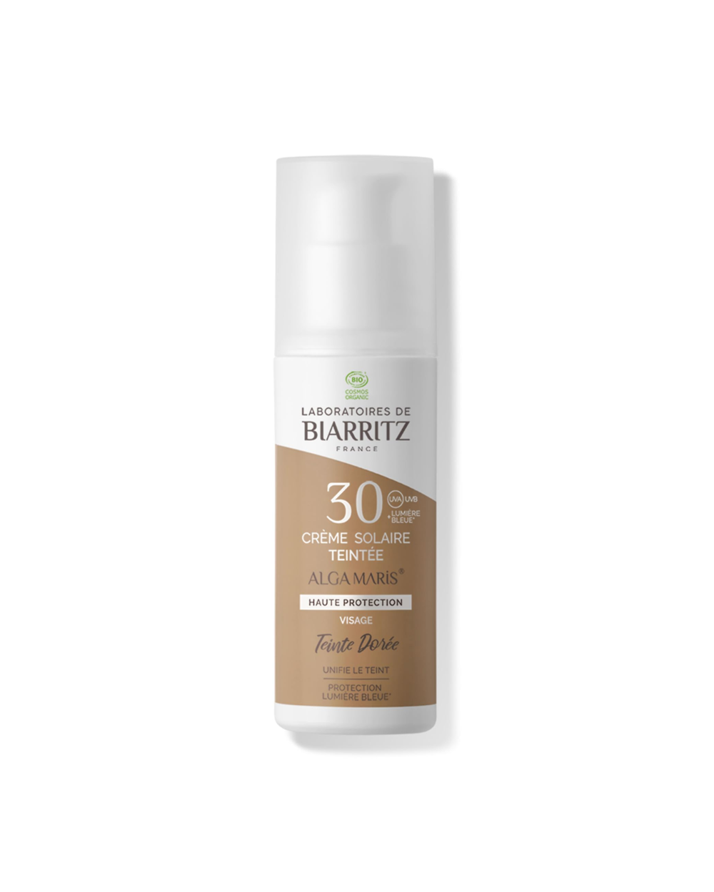 SPF30 Tinted Doree Sun Cream by Biarritz, skincare product
