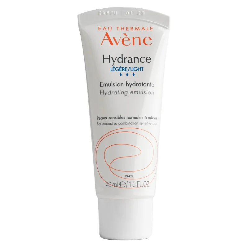 Avene Hydrance emulsion tube on a white background