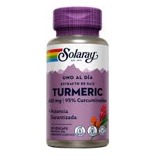Solaray Turmeric Root Extract 600 mg 30 VegCaps, supplement