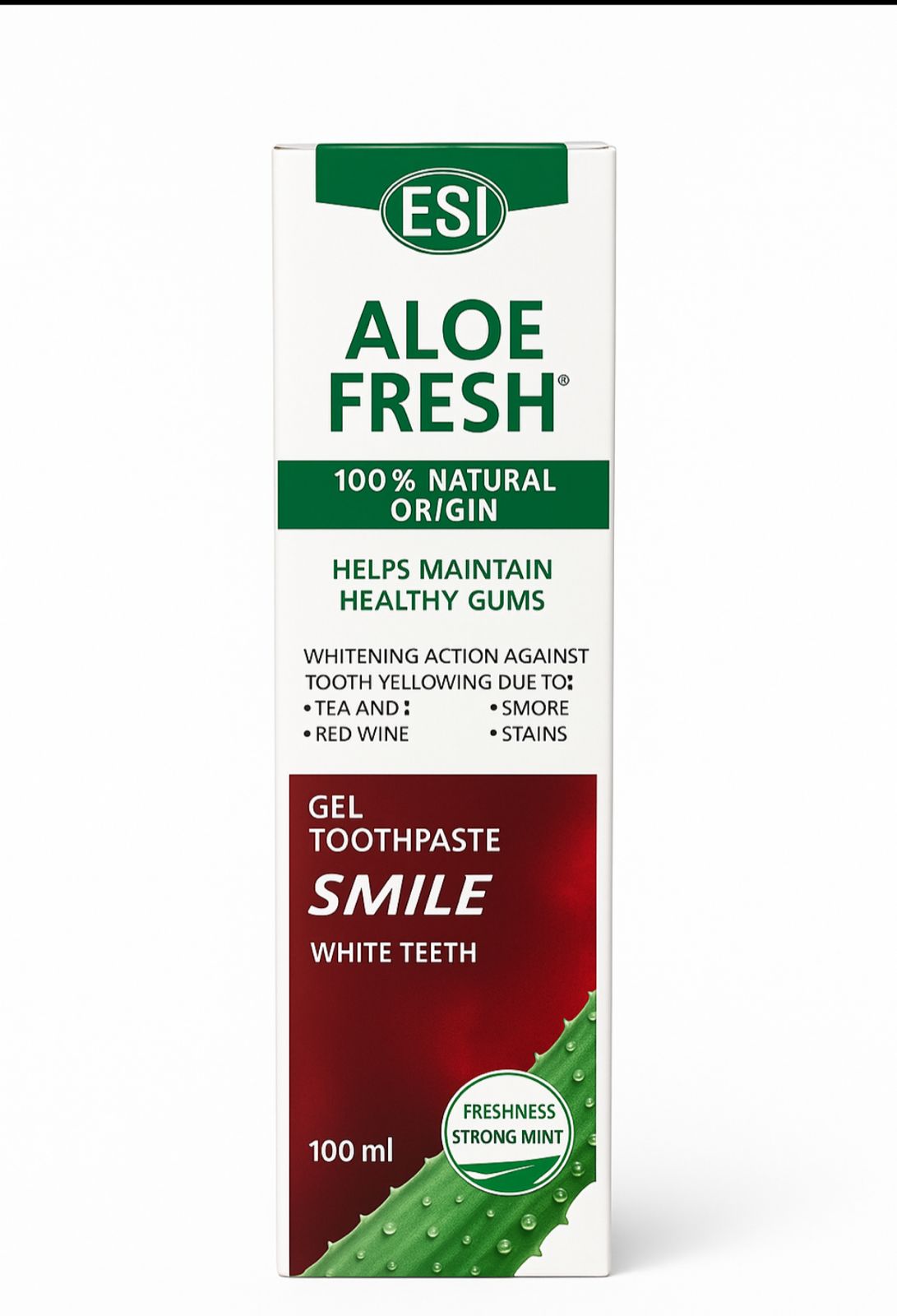 Aloe Fresh Gel Toothpaste Smile White teeth