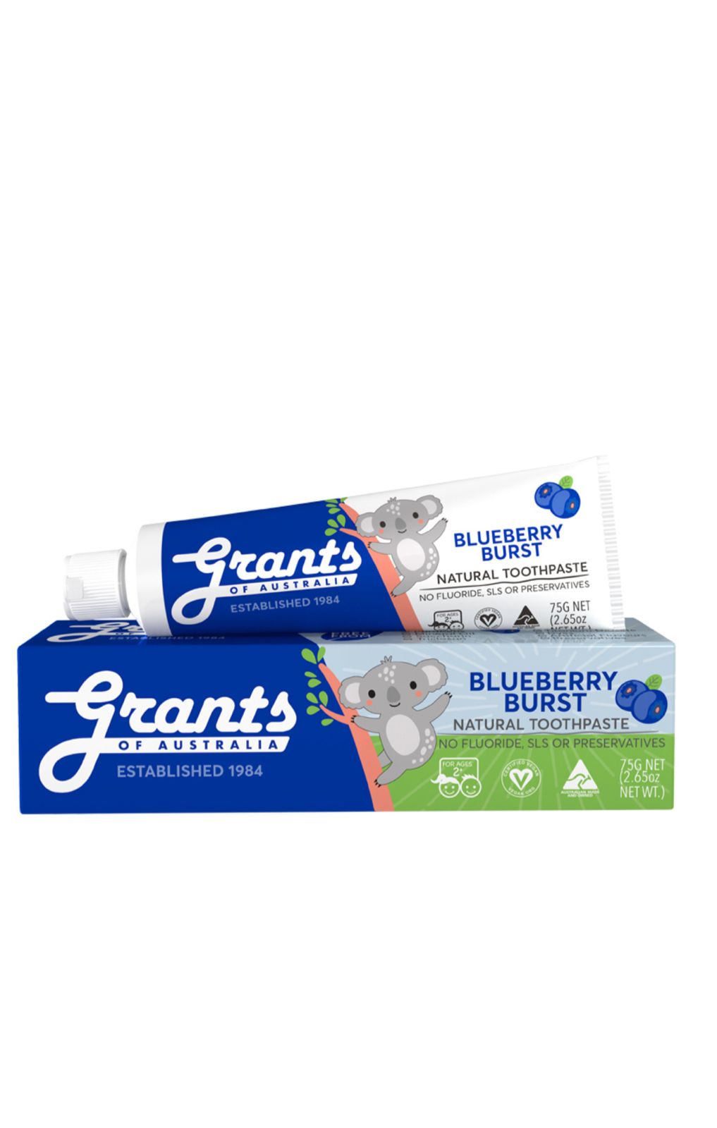Natural Toothpaste Kids blueberry