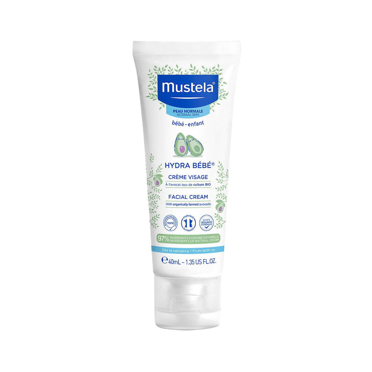 Hydra Bébé Facial Cream by Mustela, skincare product