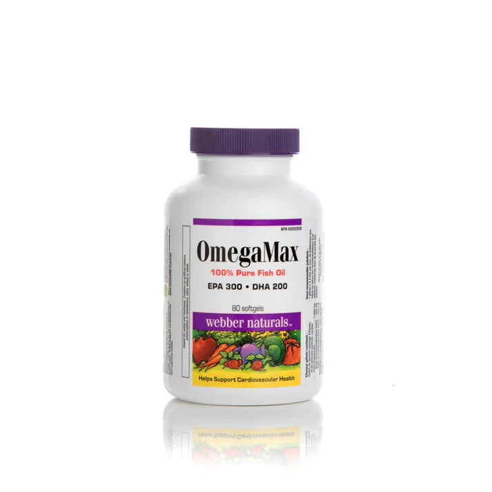 Webber Naturals Omegamax 80 Softgels, supplement