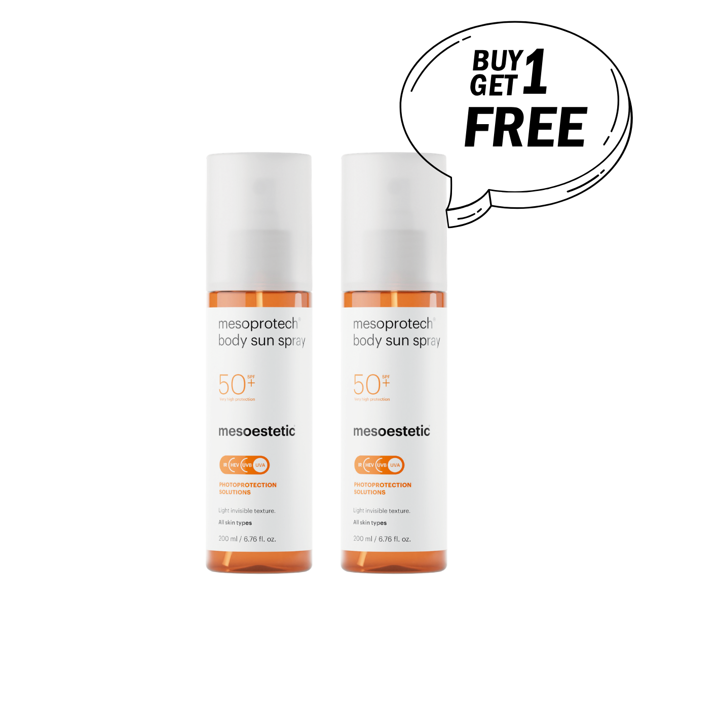 Mesoprotech Body Sun Spray spf 50+ Buy One Get One