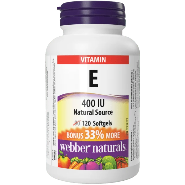 Vitamin E 400 IU (60 Softgels)