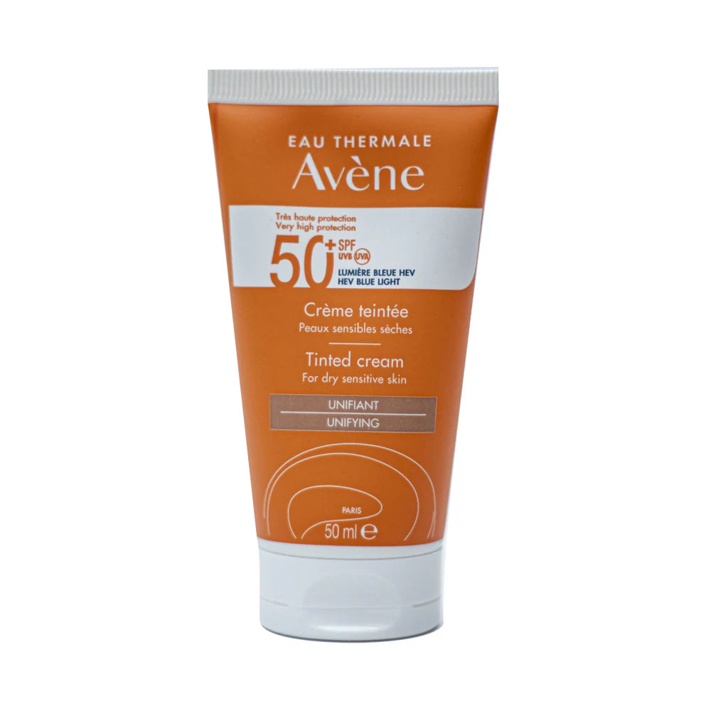 Avene sunscreen cream tube with SPF 50+,skincare
