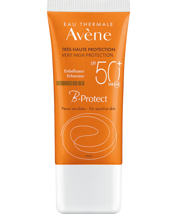 sunscreen tinted with SPF 50+ by Avene, skincare product