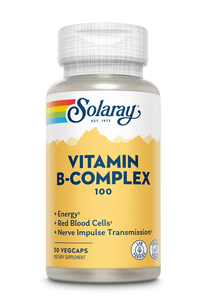 Solaray Vitamin B-Complex 100 mg 50 VegCaps