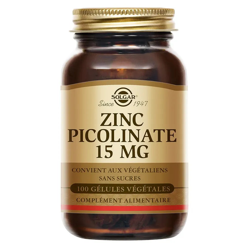 Solgar Zinc Picolinate 15Mg 100 Tabs
