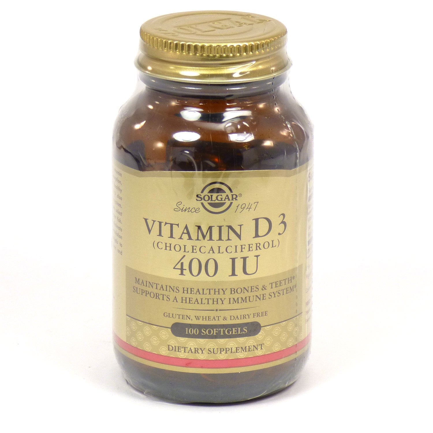 Solgar Vit D3 400 100 softgels