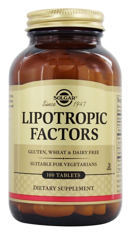 SOLGAR LIPOTROPIC FACTORS 100 TABS