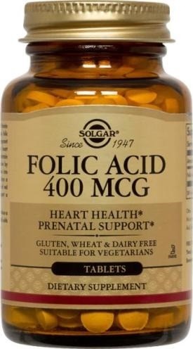 Solgar Vit B9 Acide Folique 400 Mcg 100 tabs