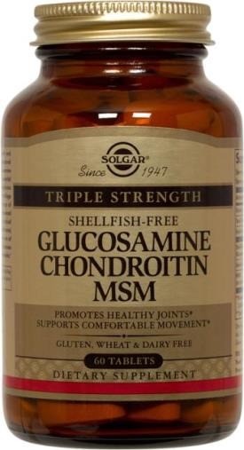 Solgar Extra Strength Glucosamine Chondroitin MSM 60 tab