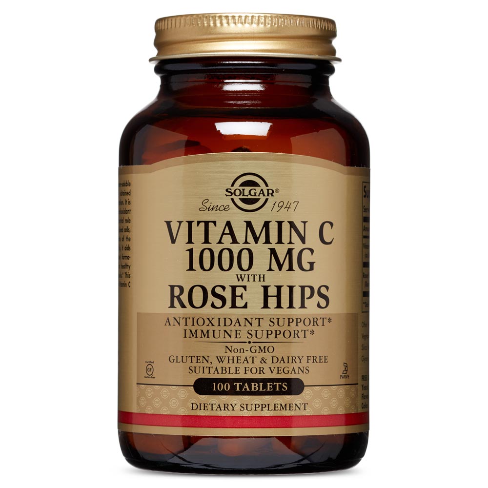Solgar Vit C 1000 Rose Hips 100 tbs