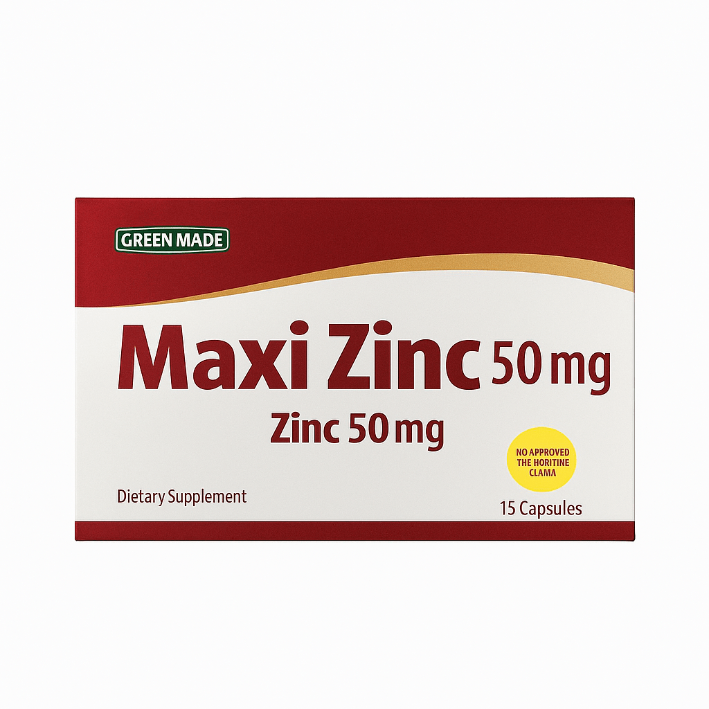 MaxiZinc 50mg by Green Made, supplement