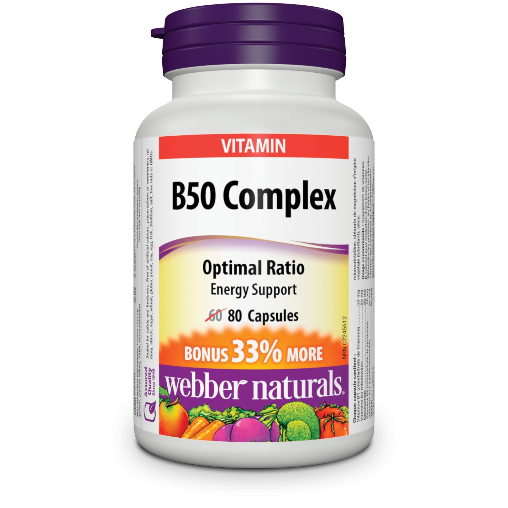 Webber Naturals Stress B Complex 50 mg