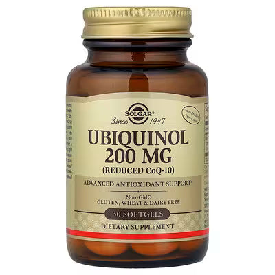 SOLGAR UBIQUINOL 200MG 30SOFTGELS