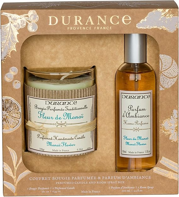 Monoï Flower Scented Candle and Room Fragrance Set