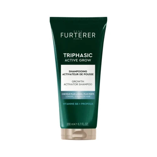 Furterer Triphasic Active Grow shampoo bottle on a white background