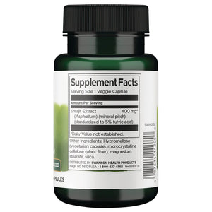 A dark green supplement bottle with a black ribbed cap, showing the Supplement Facts label on a white background.