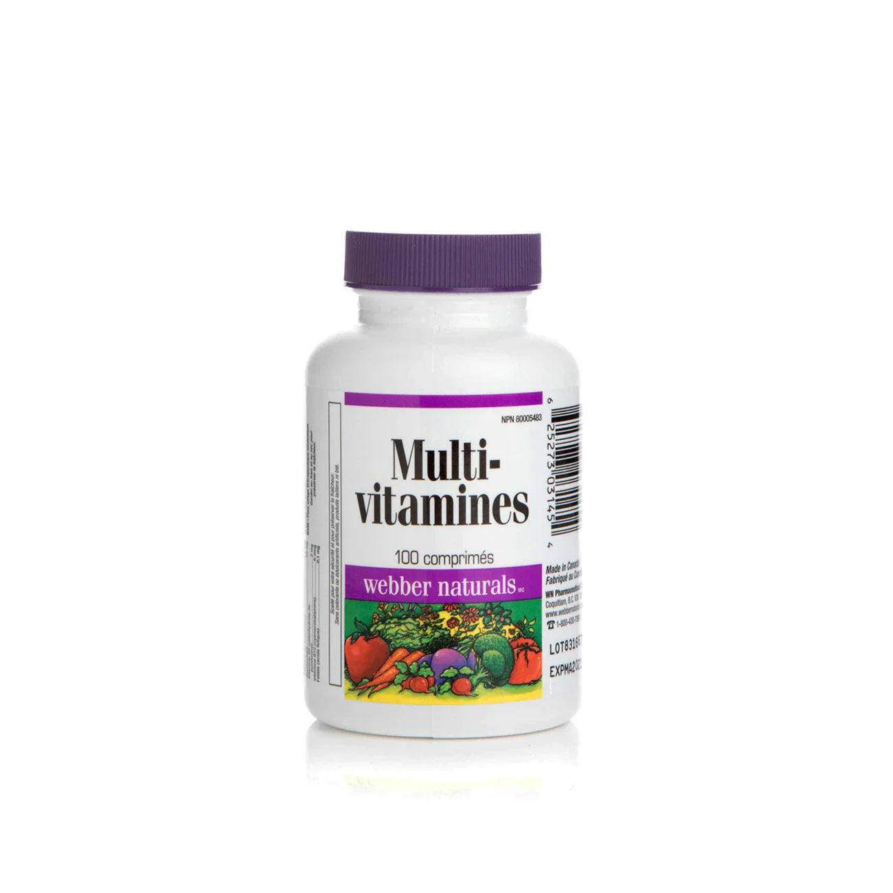 Webber Naturals Multi Vit 100 Tabs
