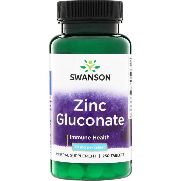  Swanson Zinc Gluconate, dietary supplement, Rahbani Shop